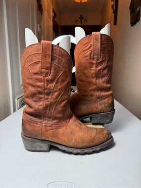 Pre-own Tecovas THE BANDERA Ranch Cowboy Work
Boots Men Sz 12 COGNAC
BISON